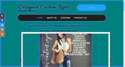 Desktop Screenshot of designercustomropes.com